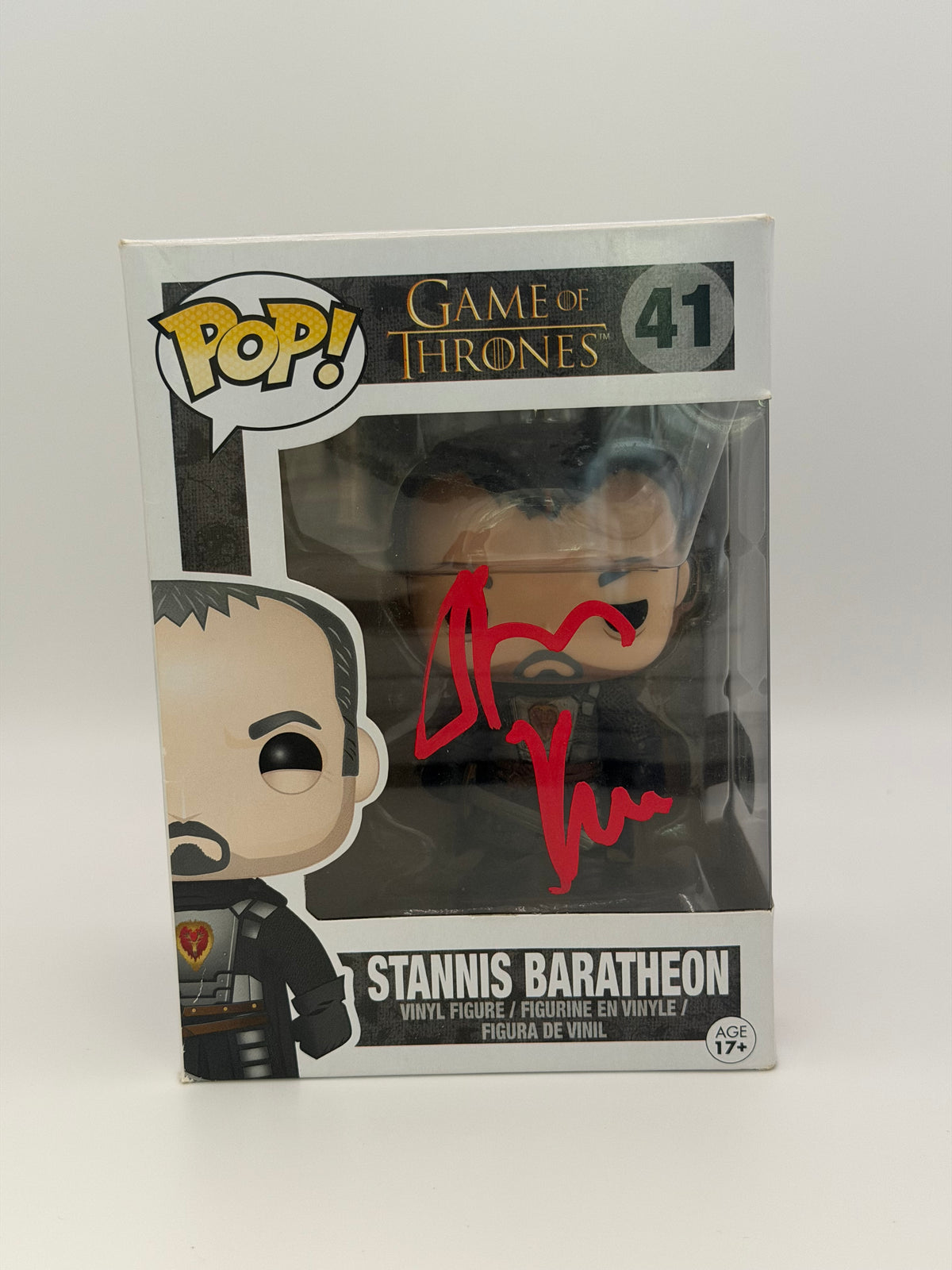 Funko Pop! Television Game Of Thrones Stannis Baratheon Signed Stephen Dillane SWAU #41