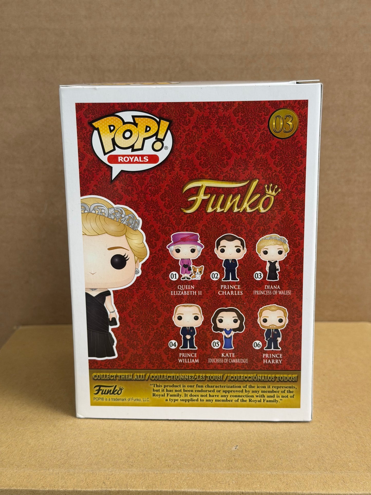 Funko Pop! Television The Crown Princess Diana Signed Emma Corrin COA #03 WS #2