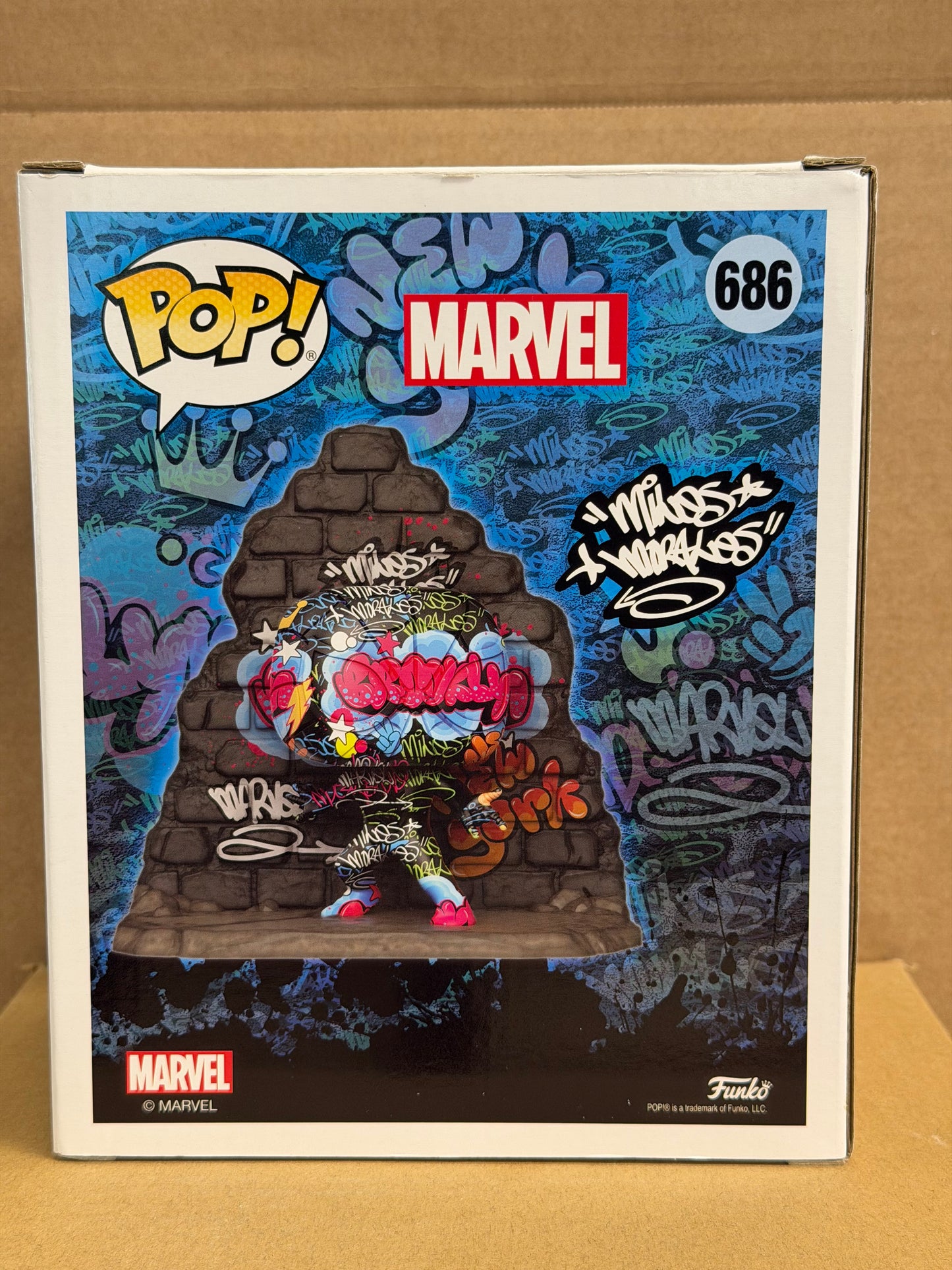 Funko Pop! Marvel Street Art Miles Morales #686 NYCC 2020 Limited Edition + Protector