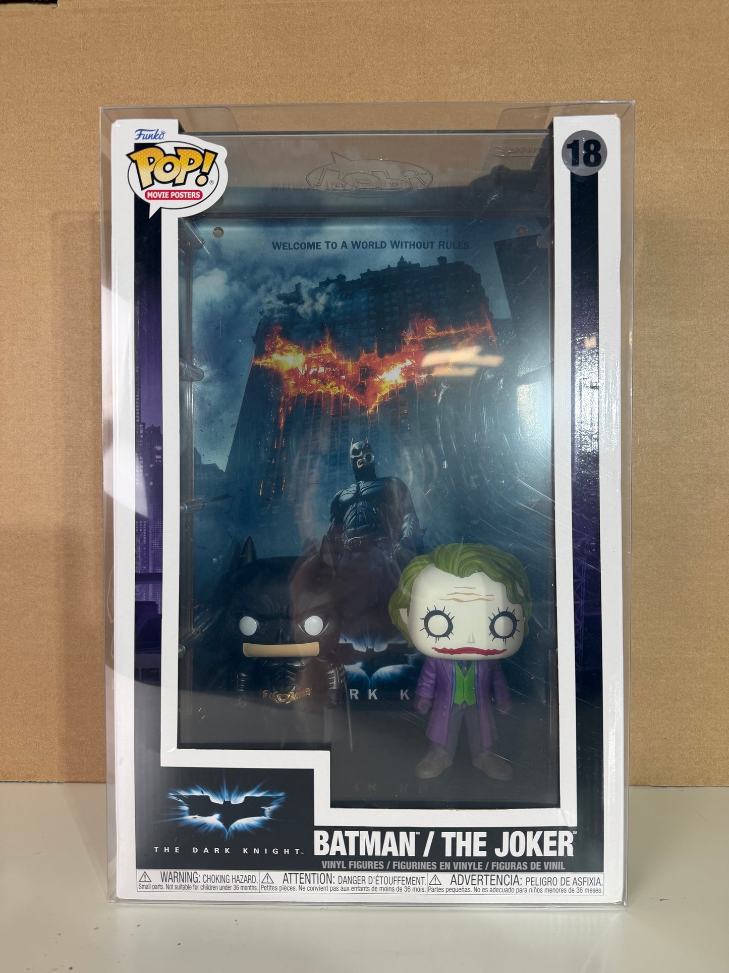 Funko Pop! Movie Poster DC! Batman / The Joker #18 Free Protector