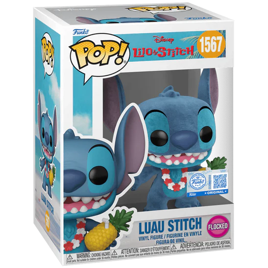 Funko Pop! Disney Stitch - Luau Stitch #1567 Flocked Exclusive