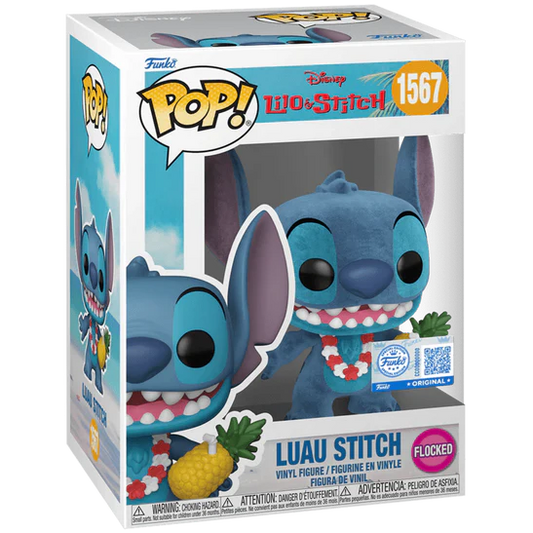 Funko Pop! Disney Stitch - Luau Stitch #1567 Flocked Exclusive