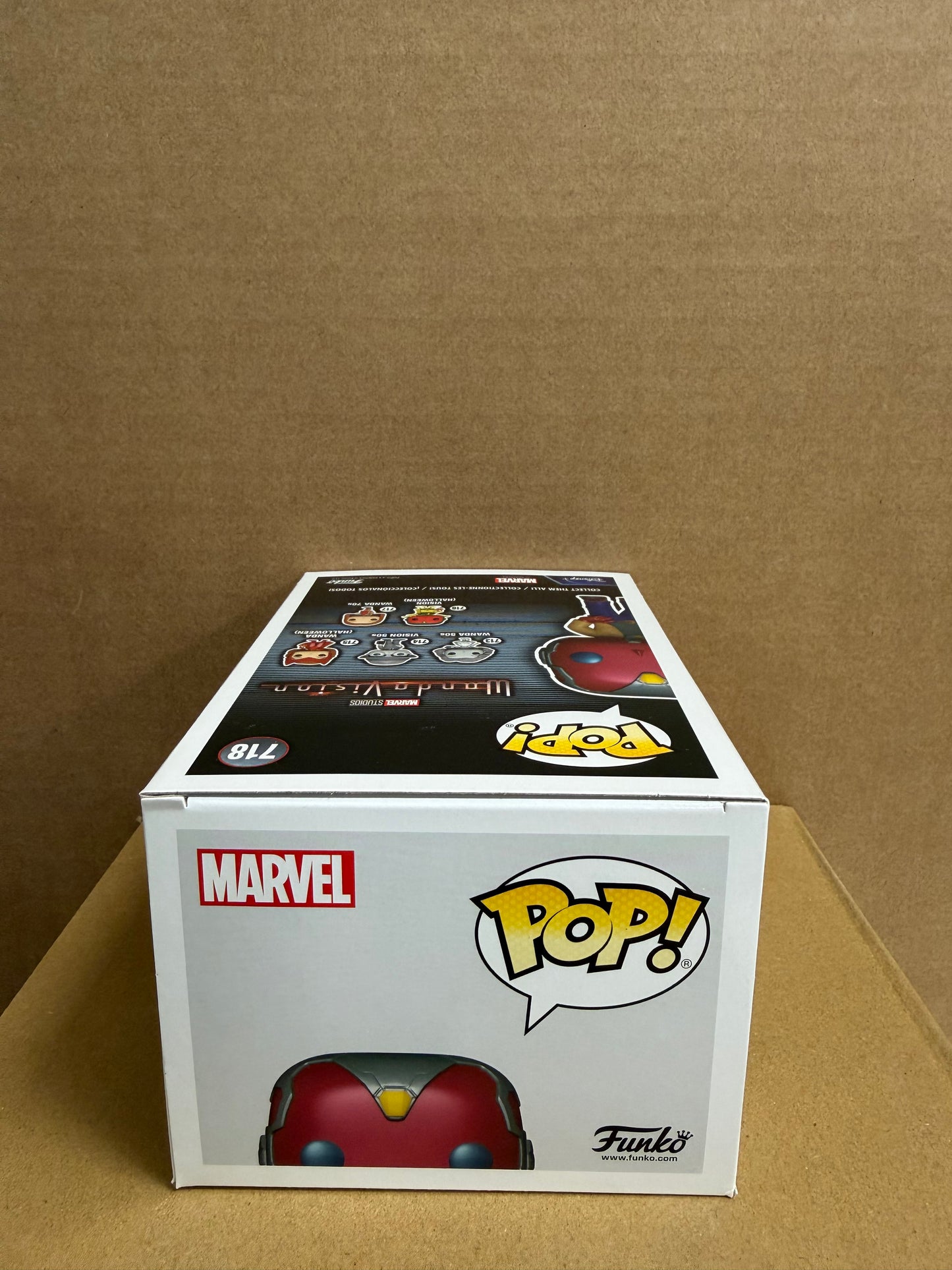 Funko Pop! Marvel Vision 70s Signed Paul Bettany COA #718 WS