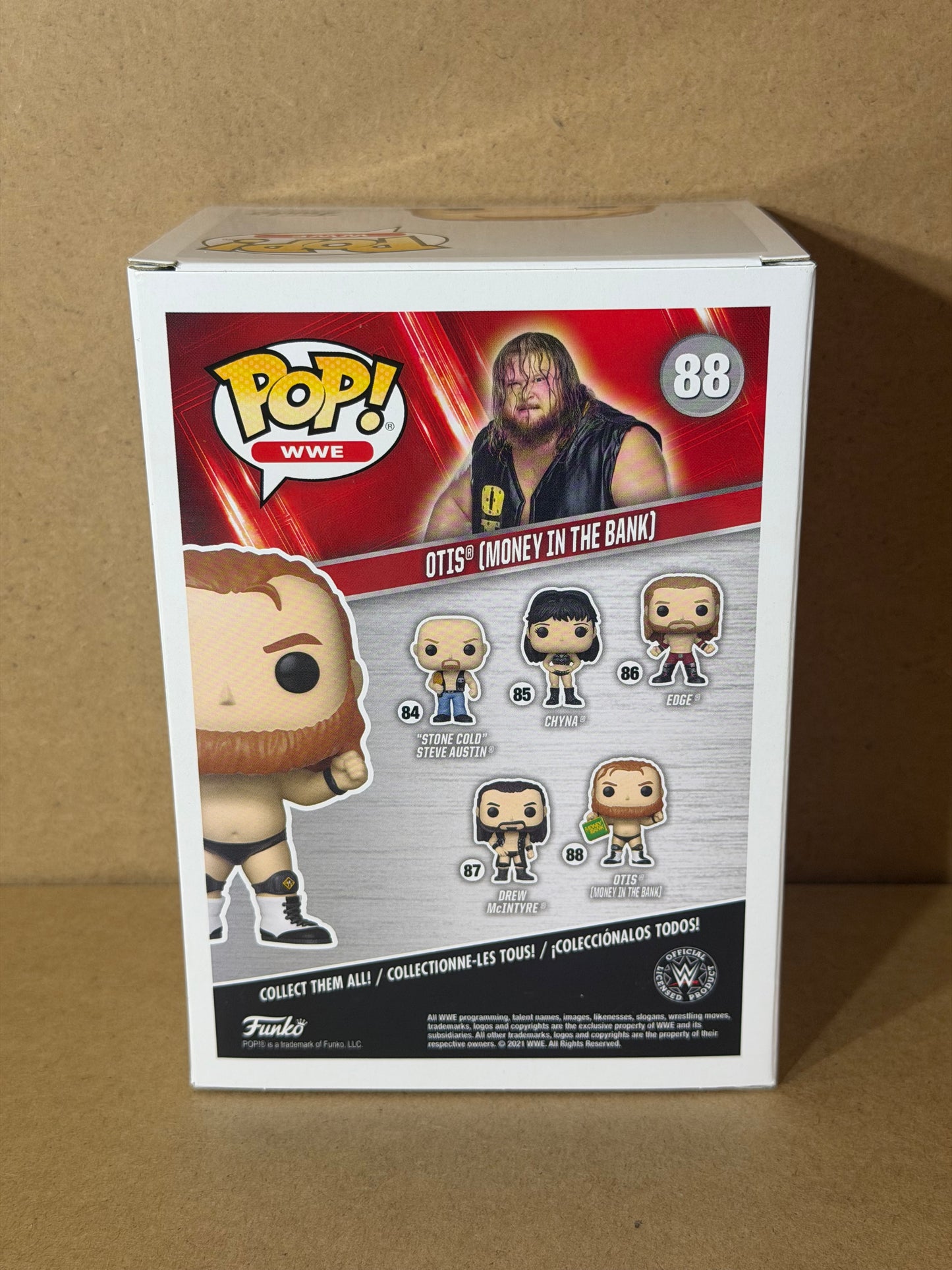 Funko Pop! WWE Otis (Money In The Bank) Signed COA #88 Free Protector