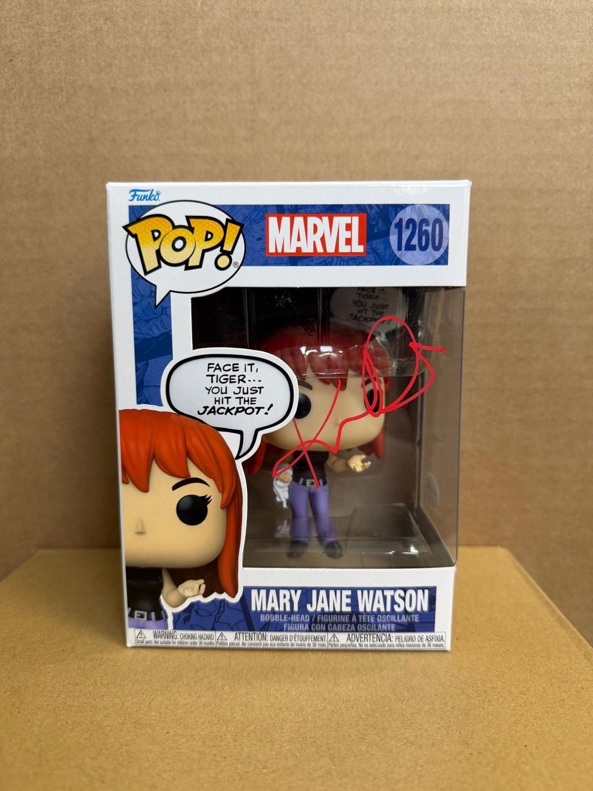 Funko Pop! Marvel Mary Jane Watson #1260 Signed Kirsten Dunst