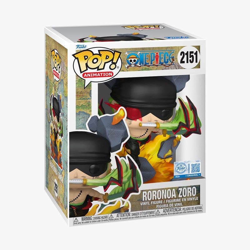Funko Pop! Premium Anime One Piece Roronoa Zoro (King Of Hell) #2151 Exclusive