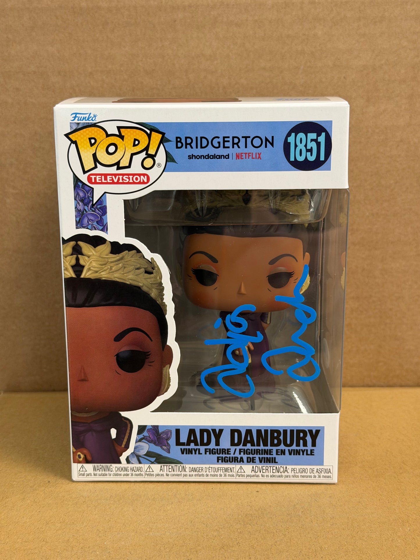 Funko Pop! Television Bridgerton Lady Danbury Signed Adjoah Andoh COA #1851