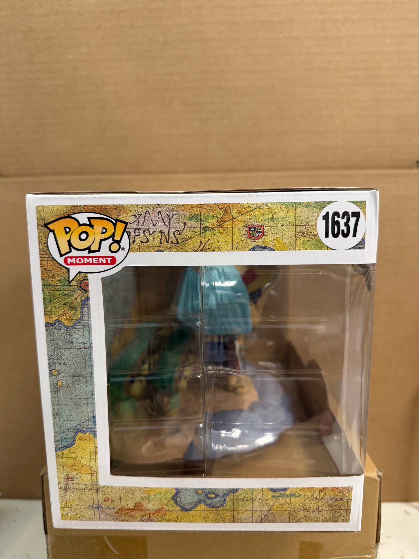 Funko Pop! Moment Anime One Piece Monkey D. Luffy Trains Kung Fu Dugong #1637 Crunchyroll