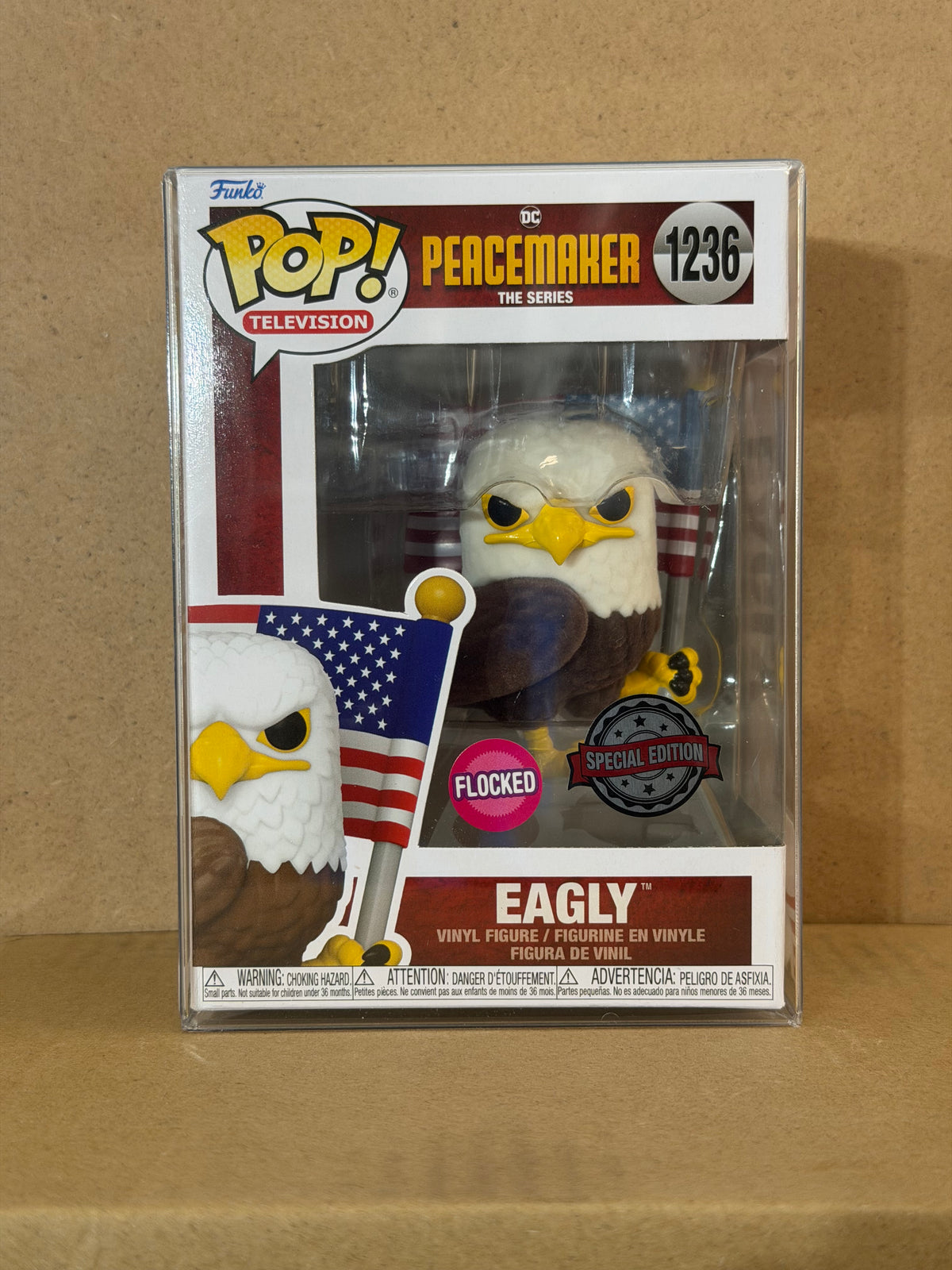 Funko Pop! Television Peacemaker Eagly #1236 Flocked Special Edition
