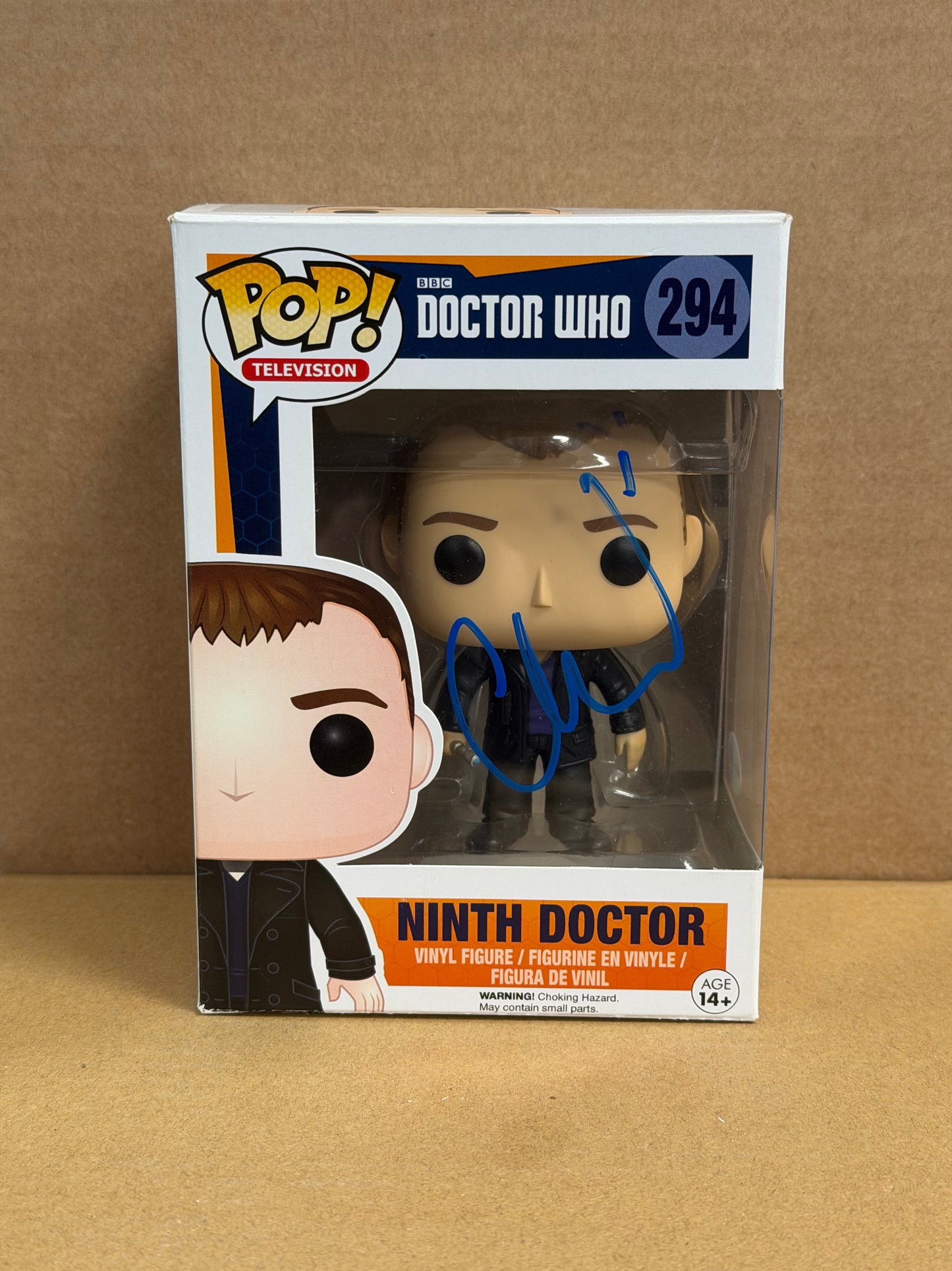 Funko Pop! Television Doctor Who Ninth Doctor Signed Christopher Eccleston COA #294