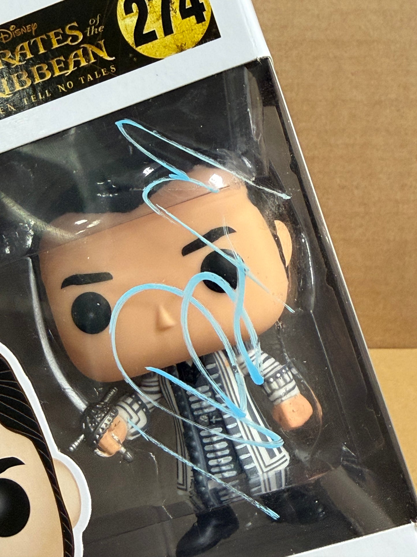 Funko Pop! Movies Pirates Of The Caribbean Captain Salazar Signed Javier Bardem COA #274 WS