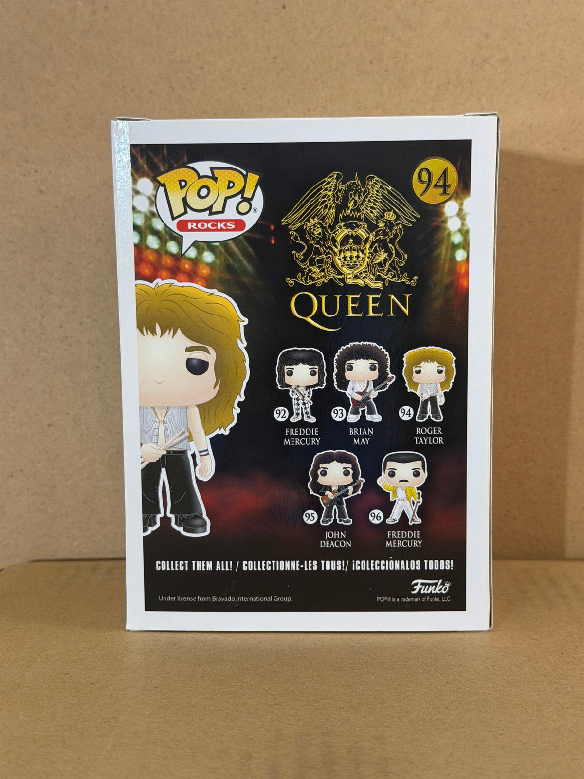 Funko Pop! Rocks Queen Roger Taylor Signed #94 ACOA