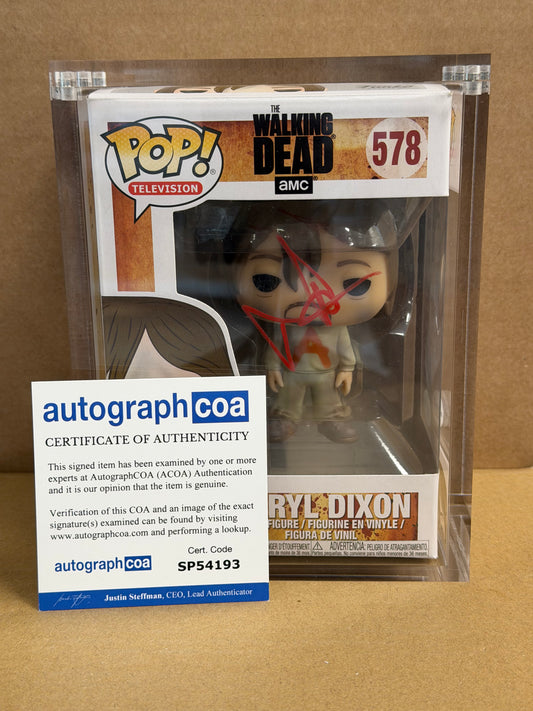 Funko Pop! Television The Walking Dead Daryl Dixon Signed Norman Reedus COA #578