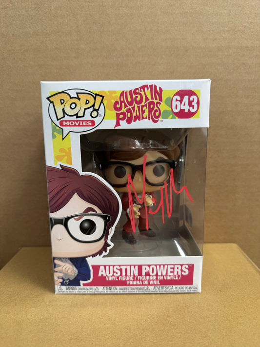 Funko Pop! Movies Austin Powers #643 Signed Mike Myers COA WS