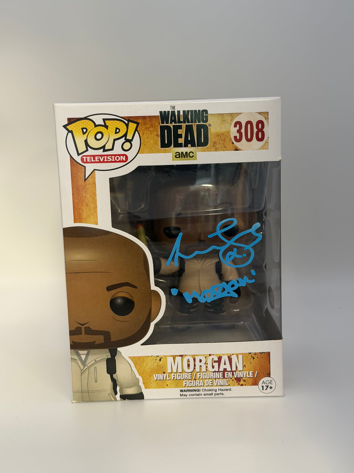 Funko Pop! Television The Walking Dead Morgan Signed Lennie James COA #308