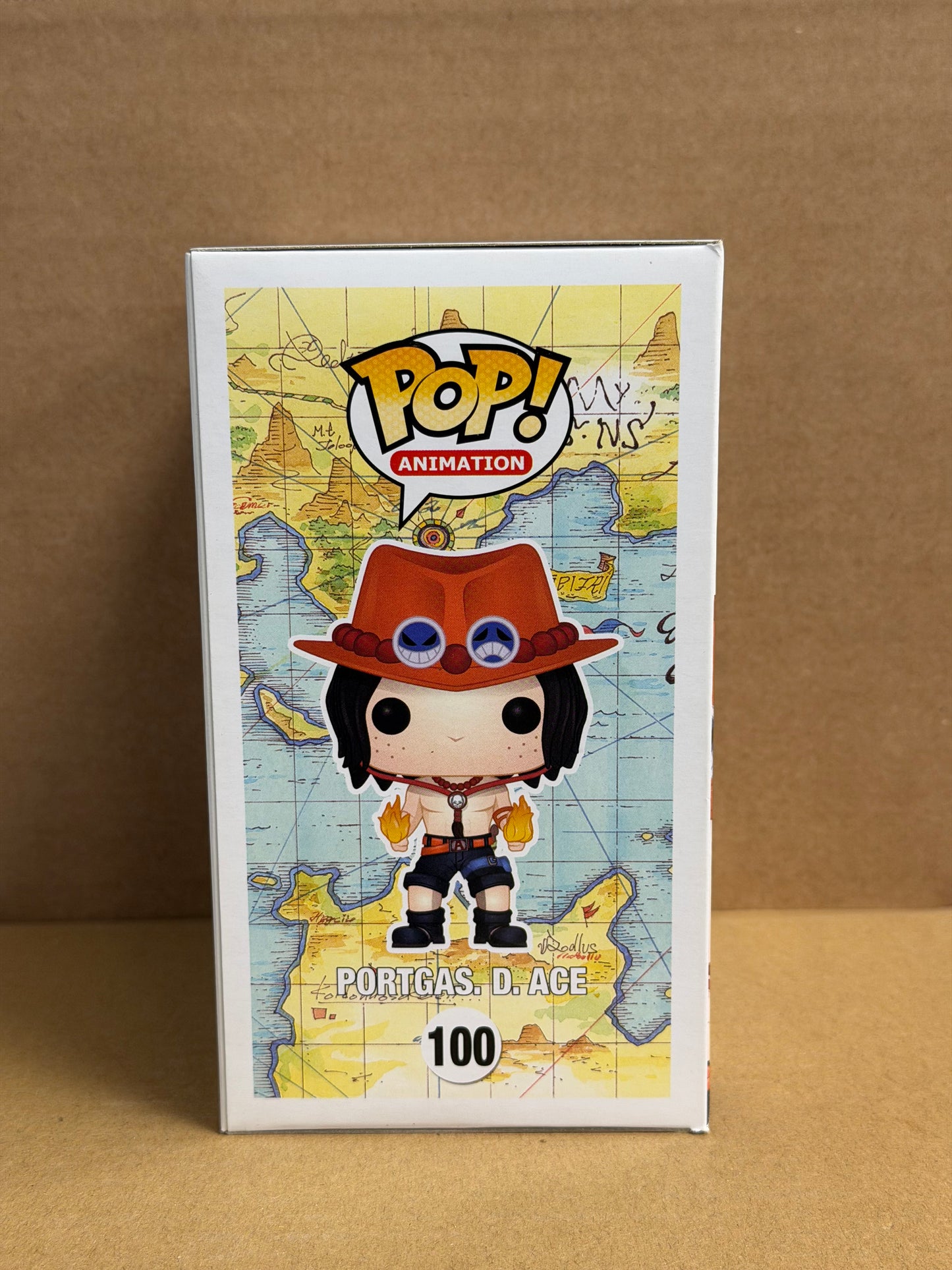 Funko Pop! Anime One Piece Portgas D Ace OG JJL160309 #100 Free Mag Stack
