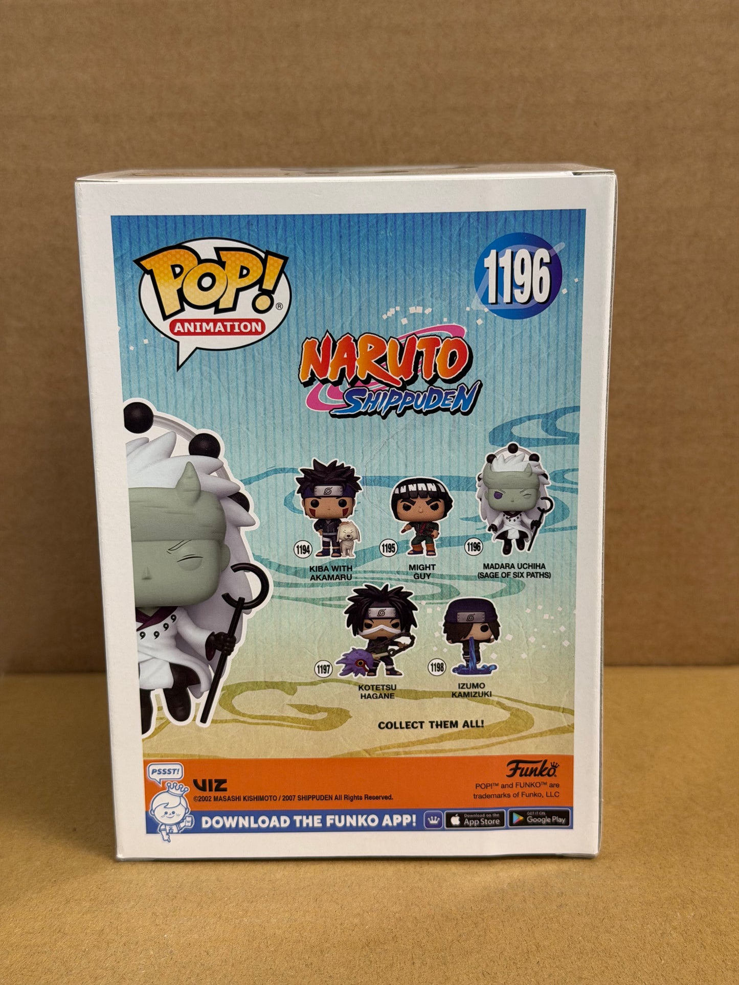 Funko Pop! Anime Naruto Shippuden Madura Uchiha Signed Neil Kaplan COA #1196