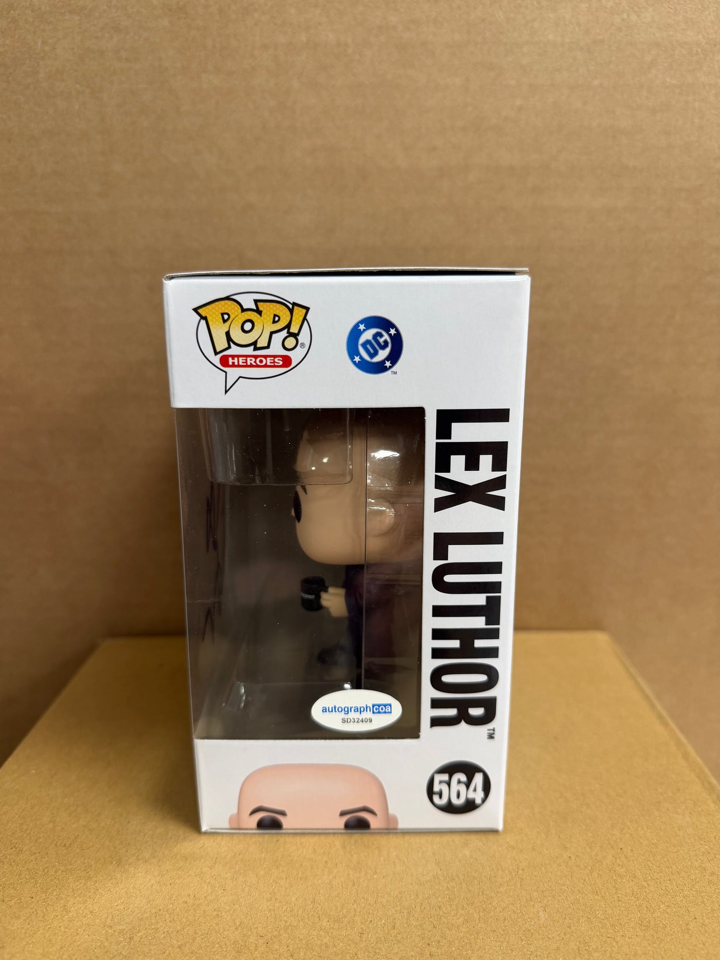 Funko Pop! DC! Lex Luthor Signed Nicholas Holt COA #564 WS Sharpie