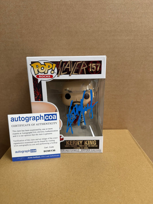 Funko Pop! Rocks Kerry King Signed #157 COA WS