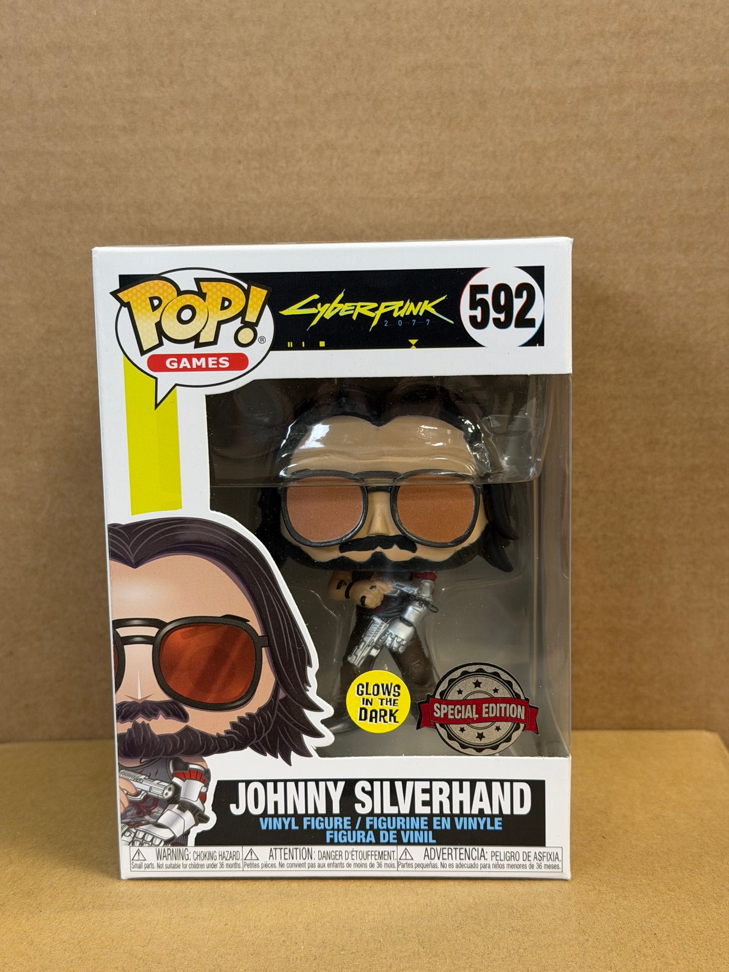 Funko Pop! Games Cyberpunk Johnny Silverhand #592 Glow Special Edition