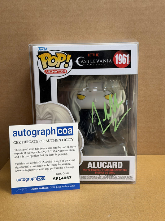 Funko Pop! Anime Castlevania Alucard Signed James Callis COA #1961 WS