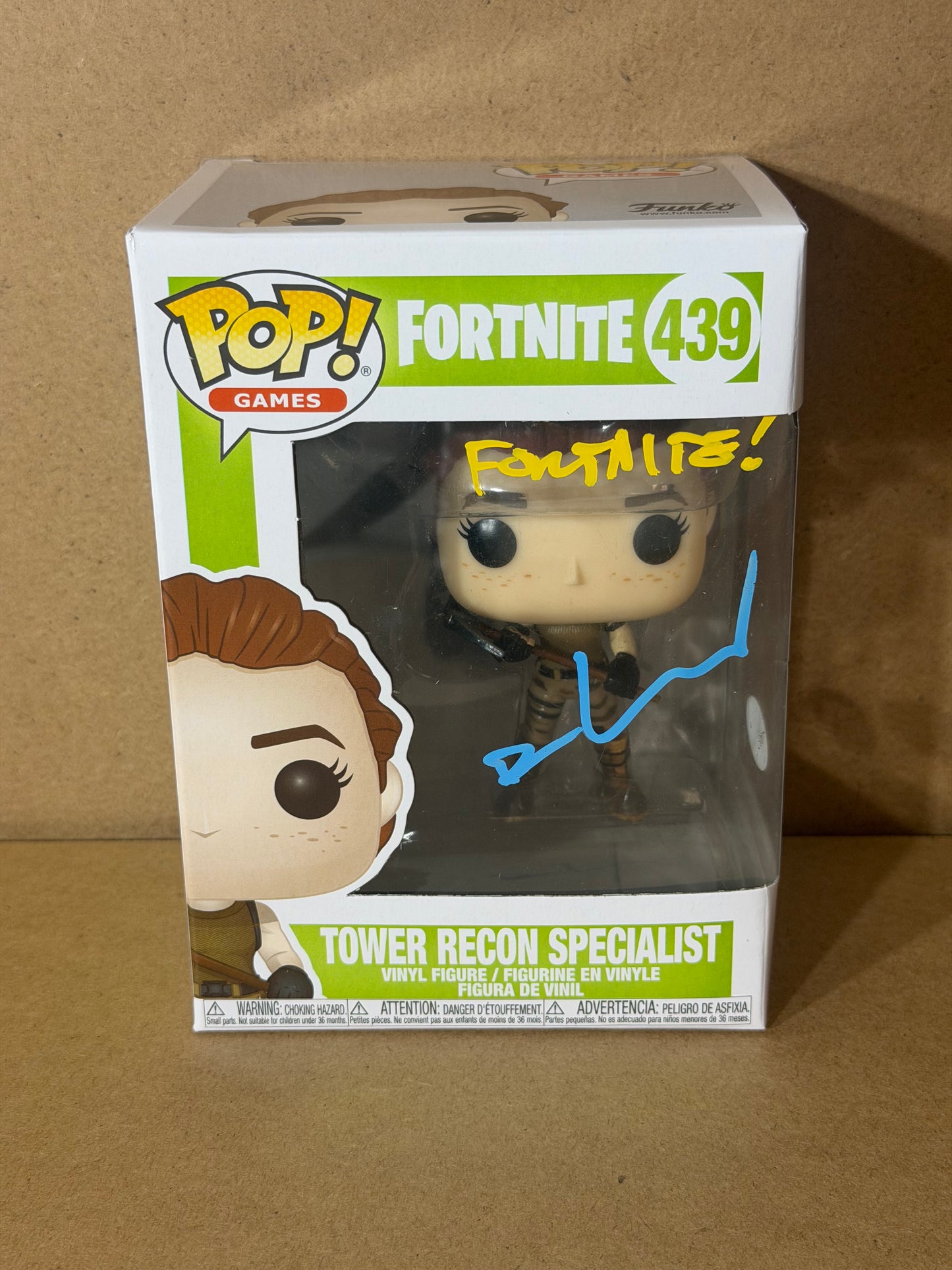 Funko Pop! Games Fortnite Recon Specialist Signed Donald Mustard (Creator) COA #439