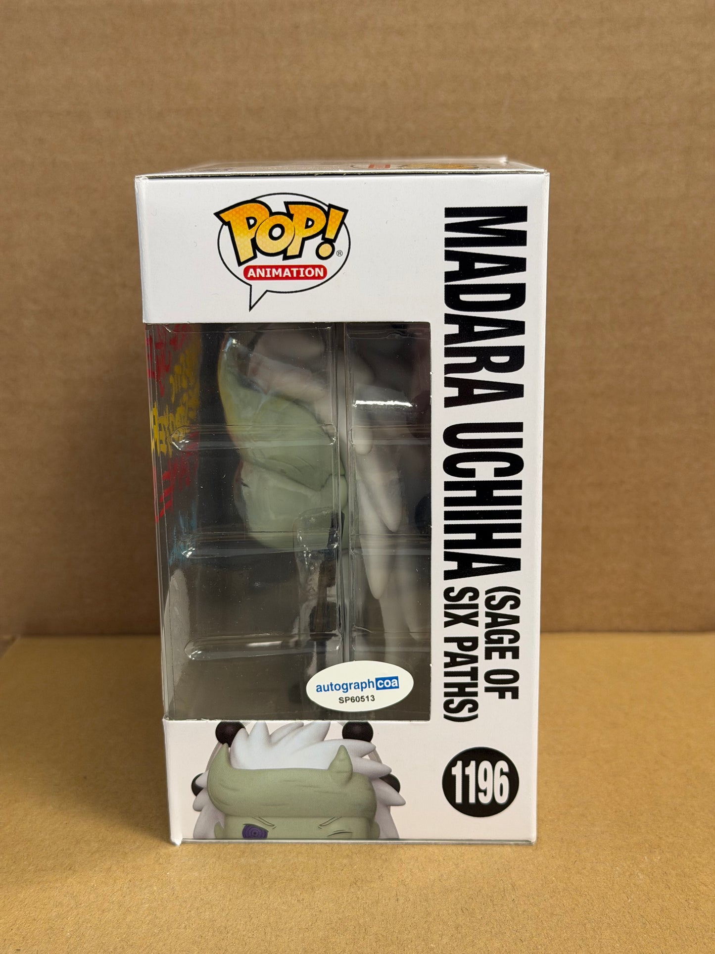 Funko Pop! Anime Naruto Shippiden Madara Uchiha Signed Neil Kaplan COA #1196
