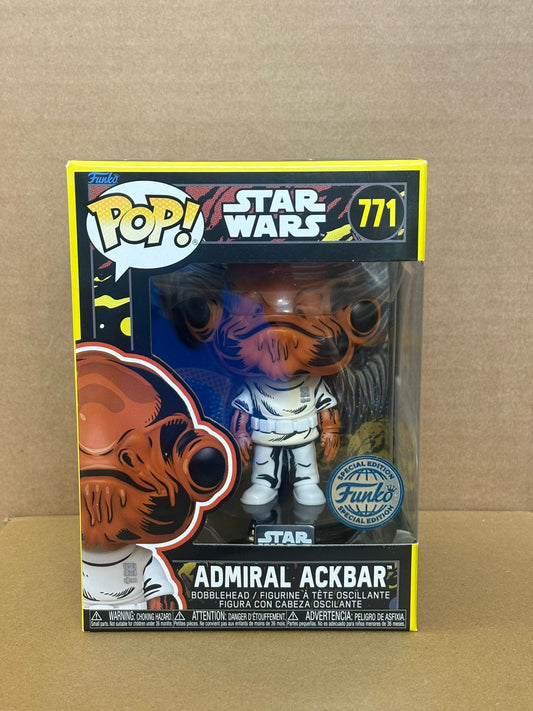 Funko Pop! Star Wars Admiral Ackbar #771 Retro Special Edition