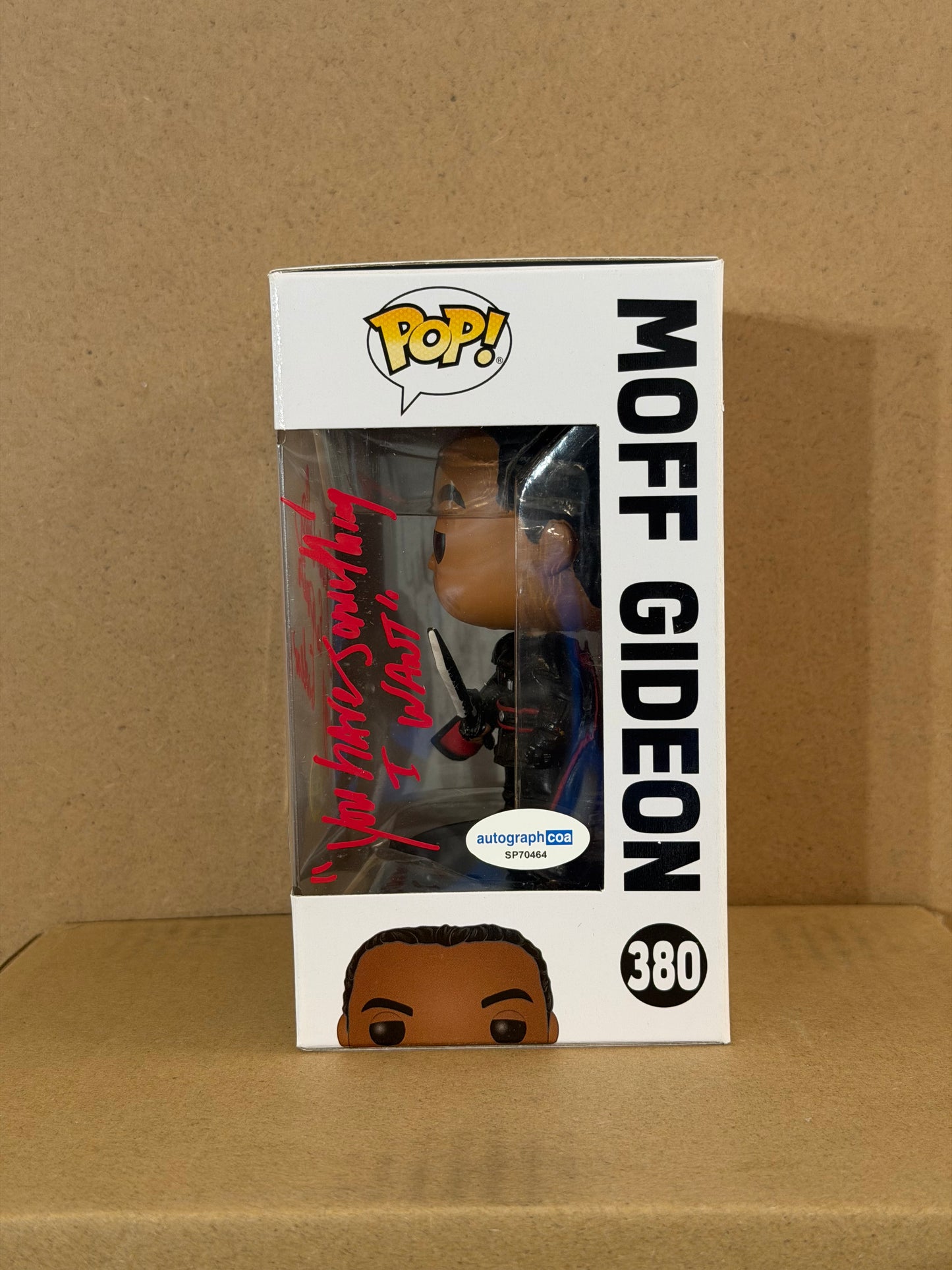 Funko Pop! Star Wars Moff Gideon Signed Giancarlo Esposito COA #380