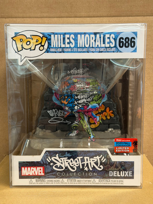 Funko Pop! Marvel Street Art Miles Morales #686 NYCC 2020 Limited Edition + Protector