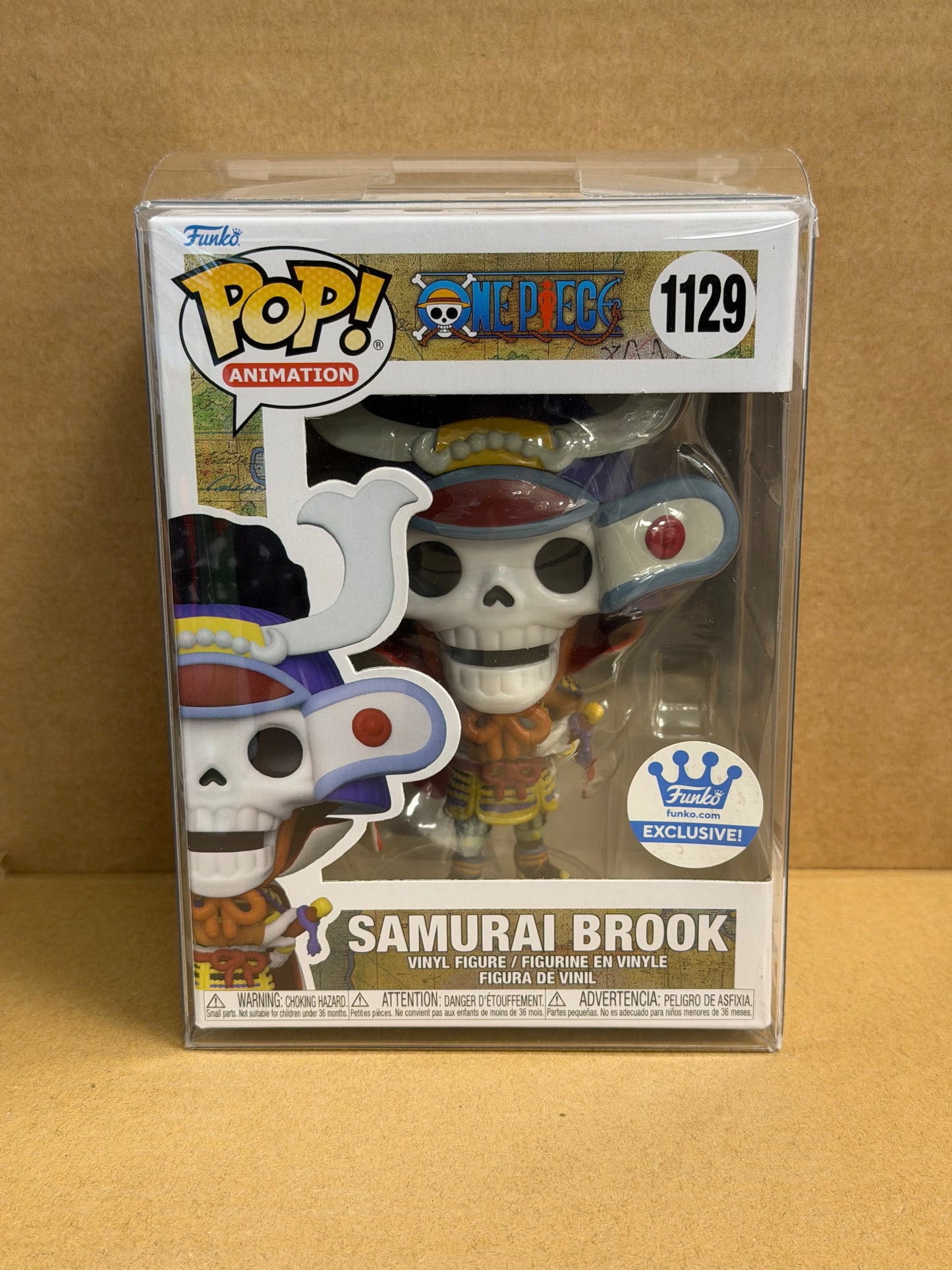 Funko Pop! Anime One Piece Samurai Brook #1129 Exclusive Free Protector