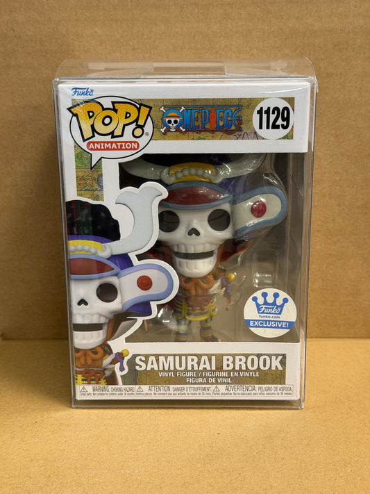 Funko Pop! Anime One Piece Samurai Brook #1129 Exclusive Free Protector