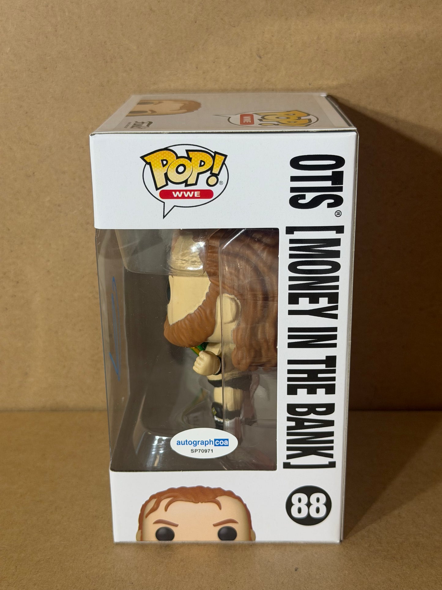 Funko Pop! WWE Otis (Money In The Bank) Signed COA #88 Free Protector