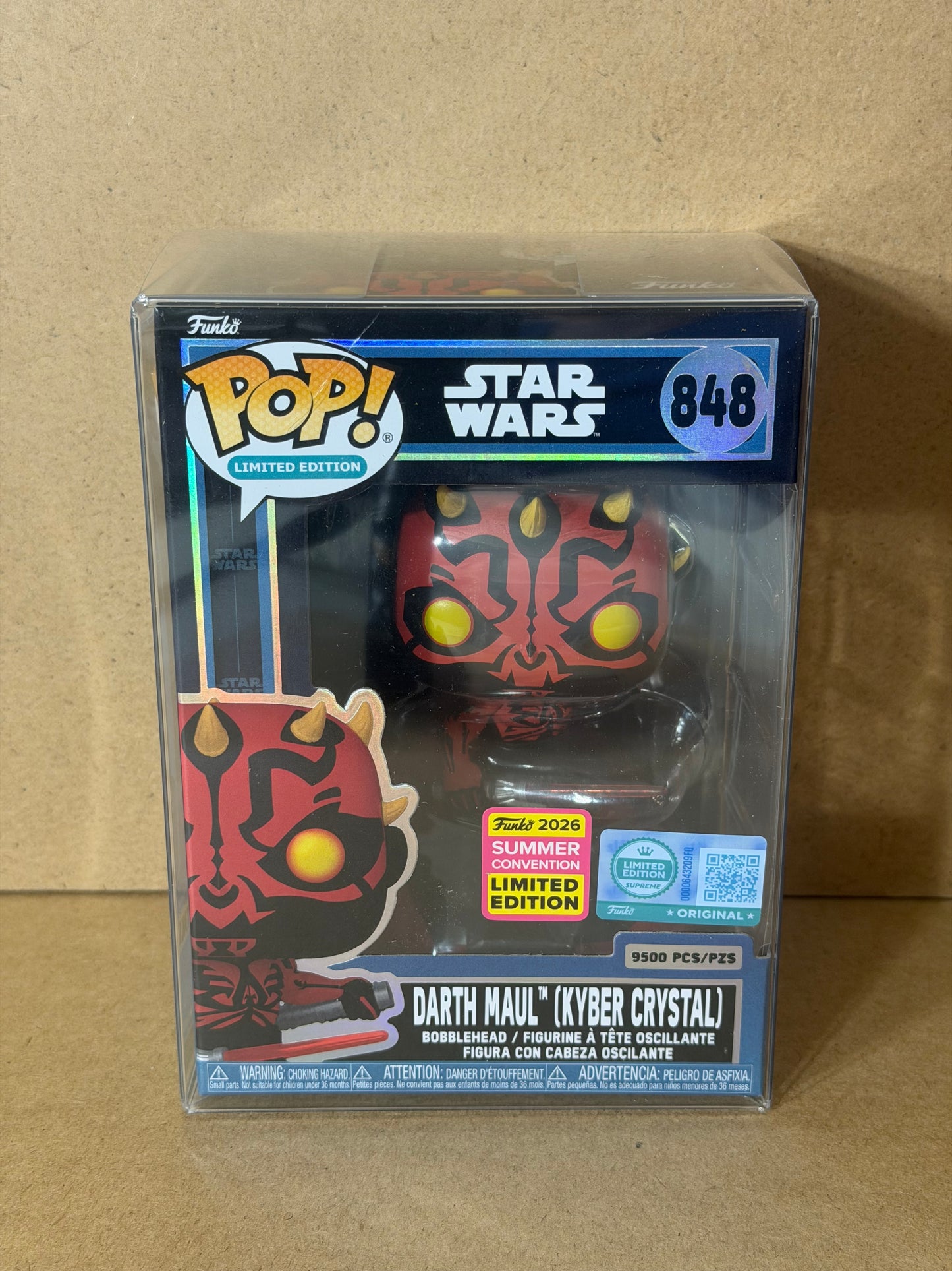 Funko Pop! Star Wars Darth Maul (Kyber Crystal) 9500pcs #848 SDCC Exclusive