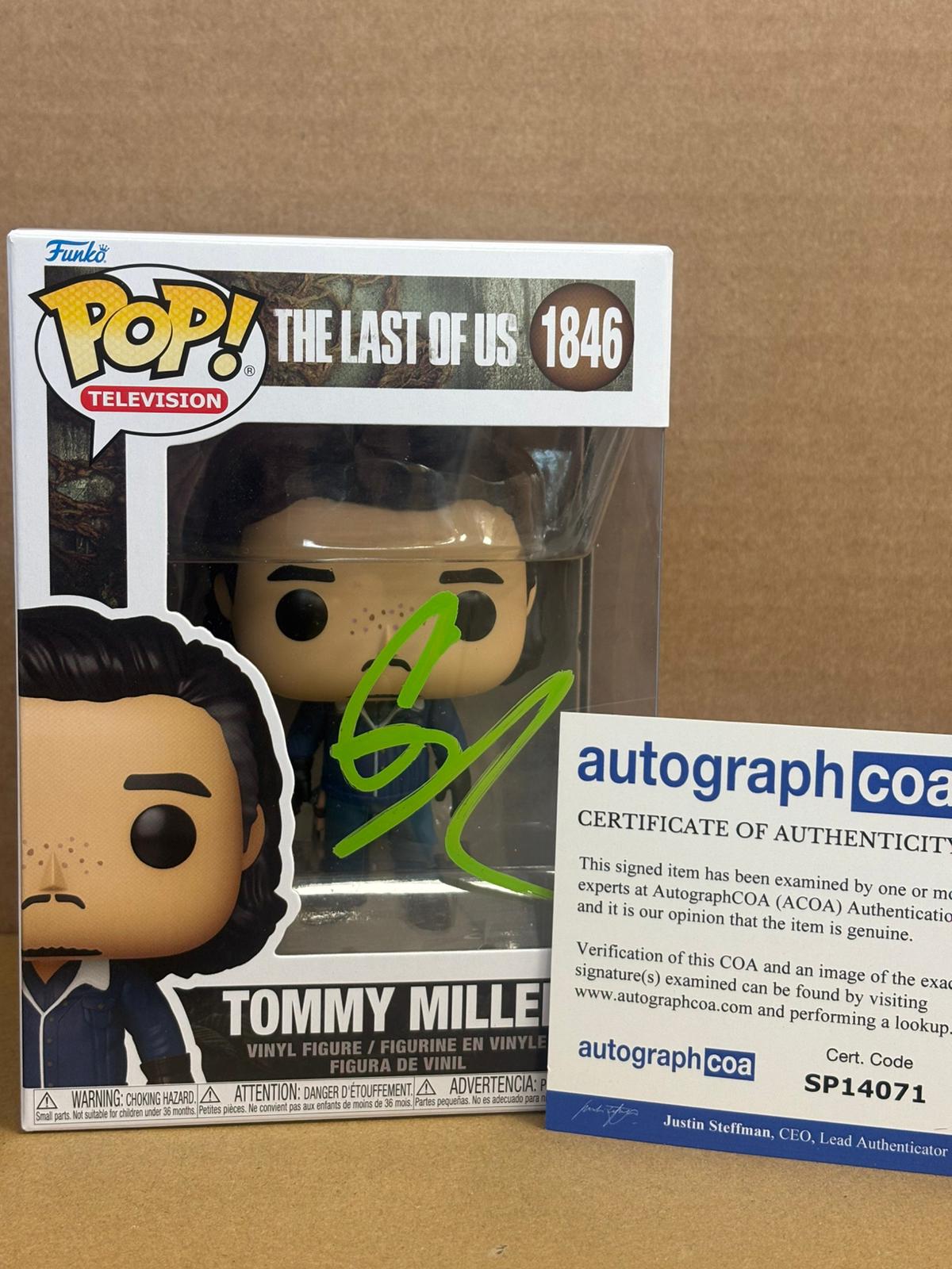 Funko Pop! Television The Last Of Us Tommy Miller Signed Gabriel Luna COA #1846