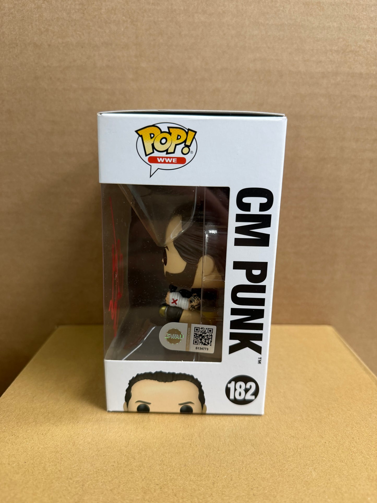 Funko Pop! WWE CM Punk Signed COA #182 WS
