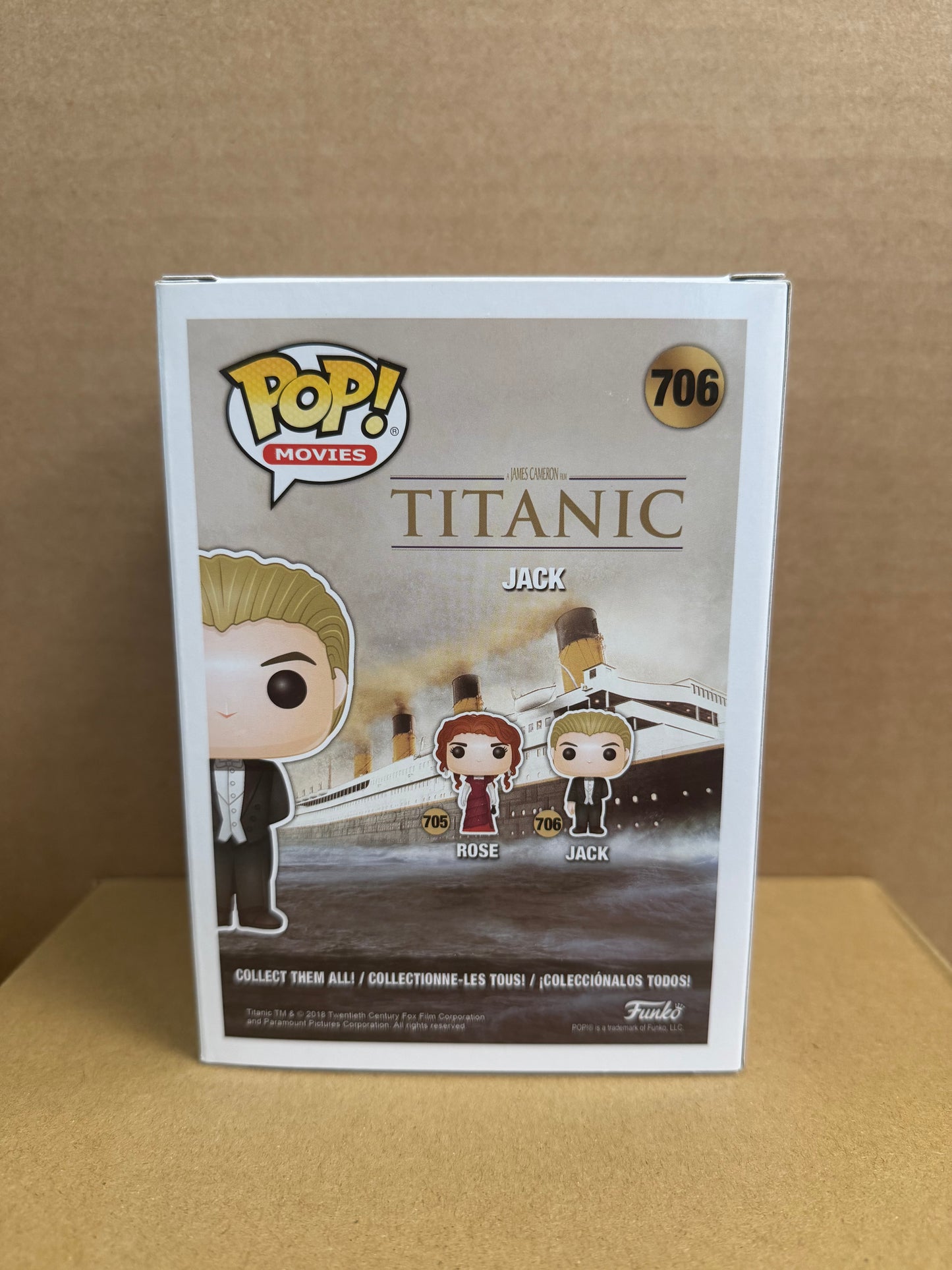 Funko Pop! Movies Titanic Jack Signed Leonardo Dicaprio #706 COA WS