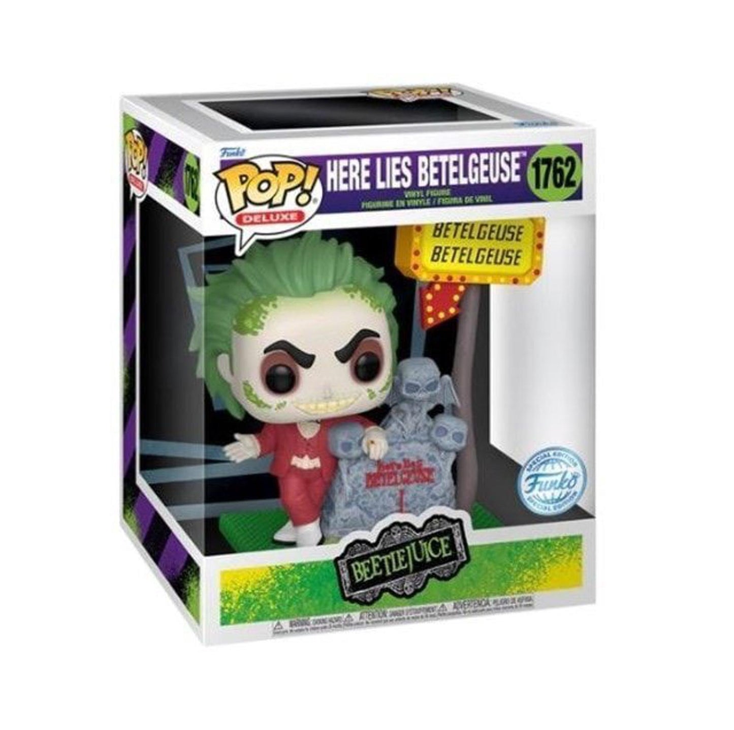 Funko Pop! Horror Deluxe Beetlejuice Vinyl Figure #1762 Exclusive