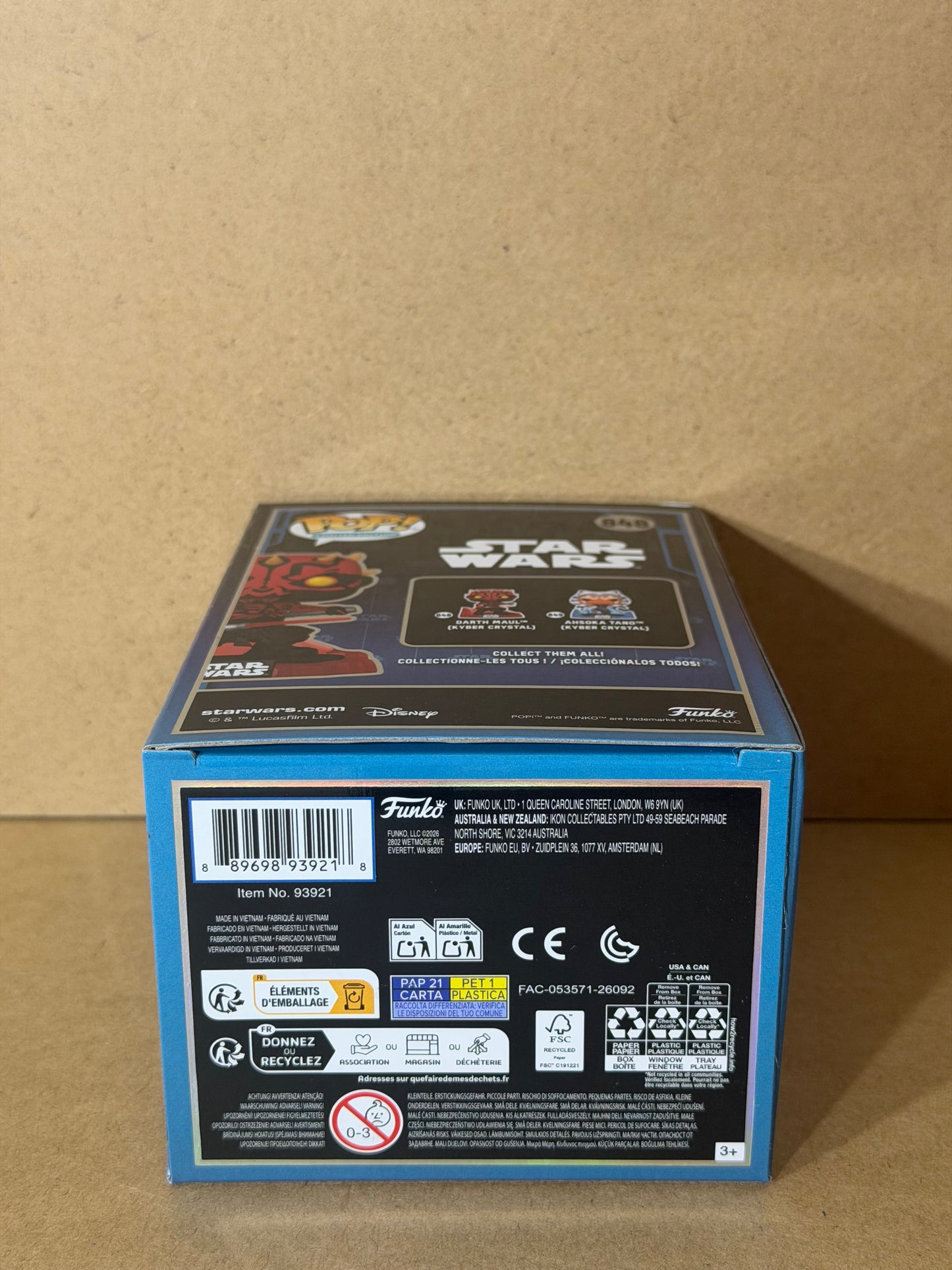 Funko Pop! Star Wars Darth Maul (Kyber Crystal) 9500pcs #848 SDCC Exclusive