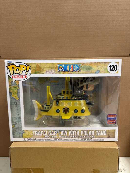 Funko Pop! Rides Anime One Piece Trafalgar Law With Polar Tang #120 2023 Wonderous Convention