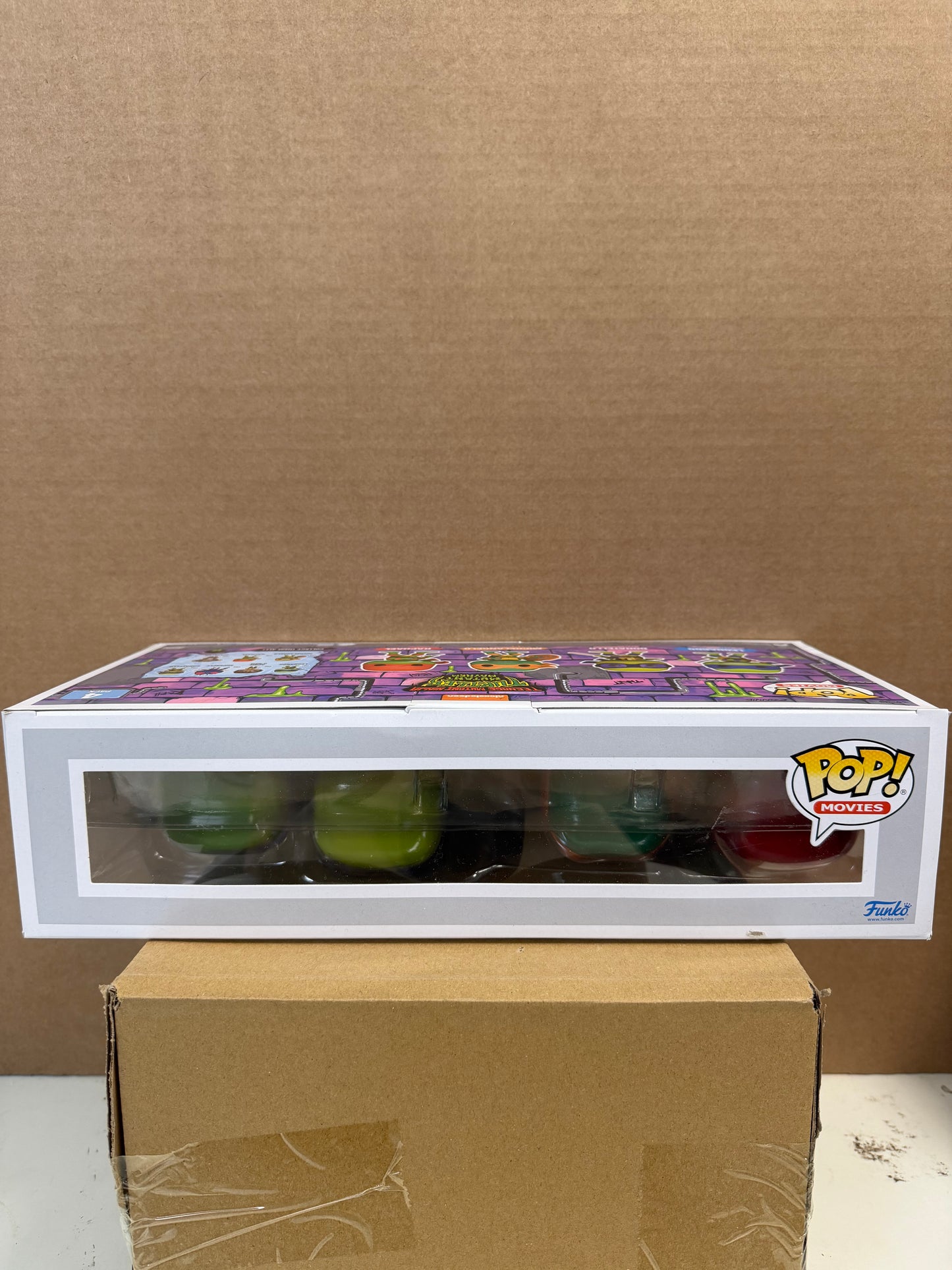 Funko Pop! Movies TMNT Mutant Mayhem 4 Pack Amazon Glow Exclusive