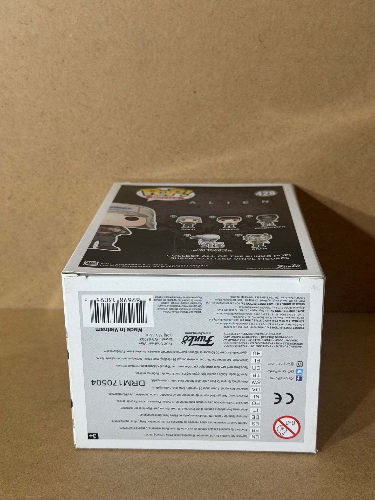 Funko Pop! Movies Alien David Signed Michael Fassbender COA #428 Free Protector