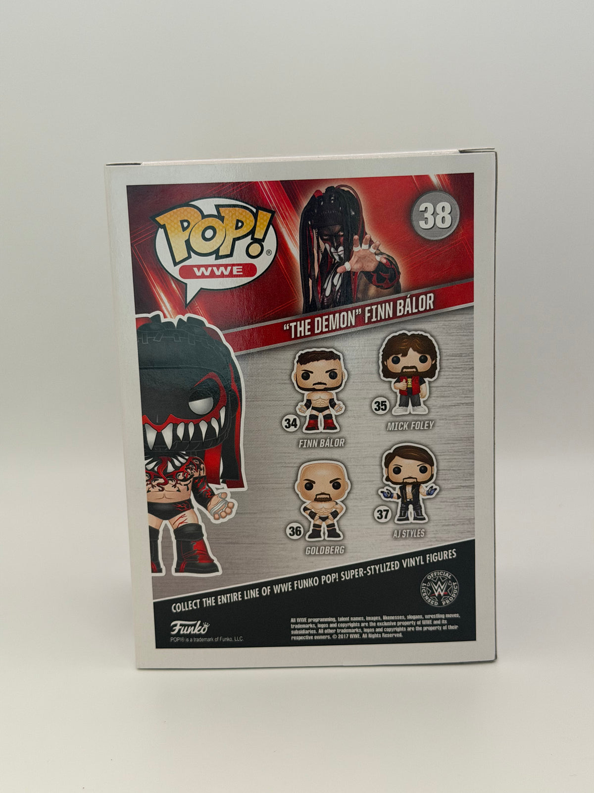 Funko Pop! WWE ‘The Demon’ Finn Balor Signed COA #38