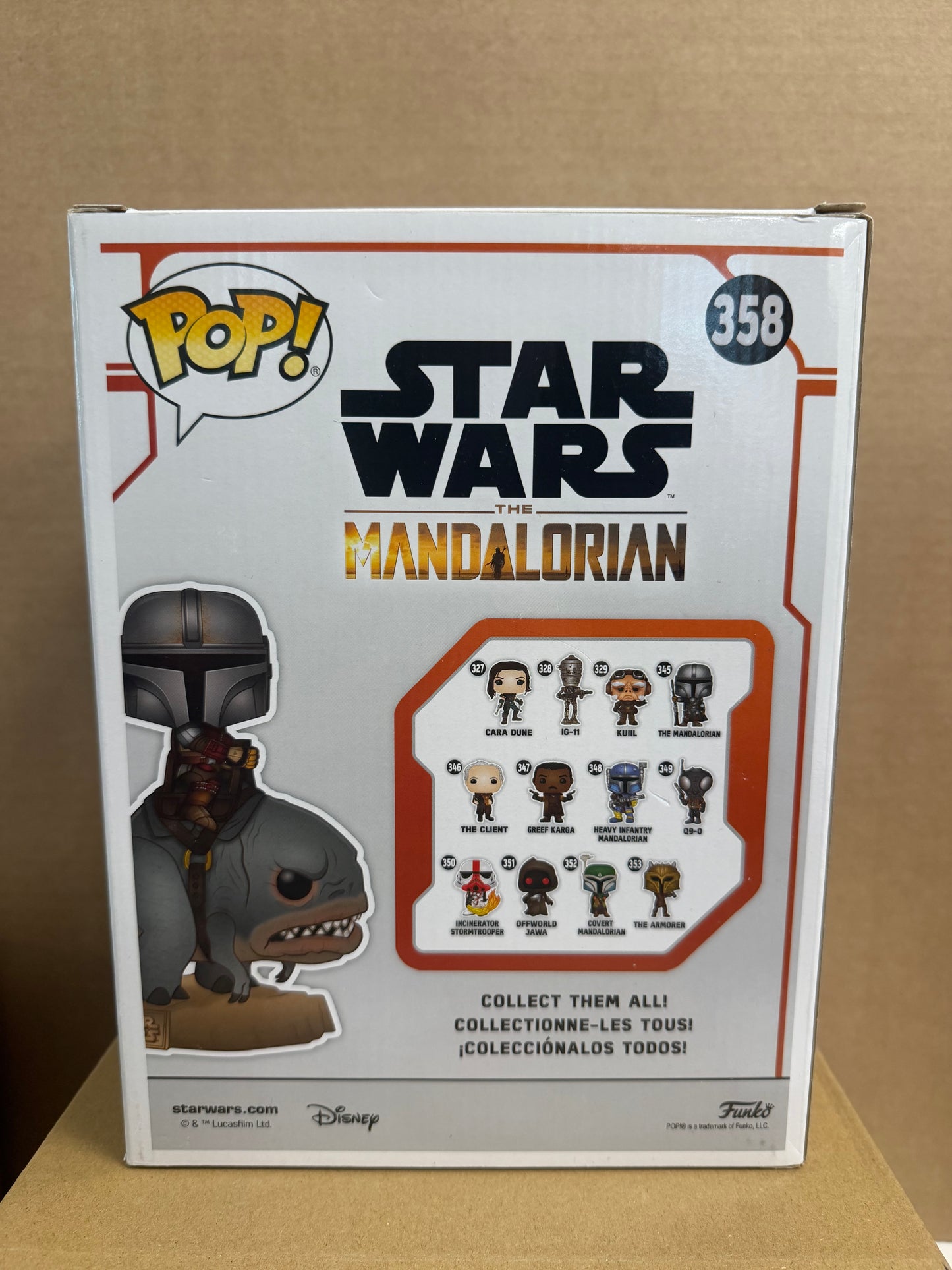 Funko Pop! Star Wars Mandalorian #358 Signed Pedro Pascall COA
