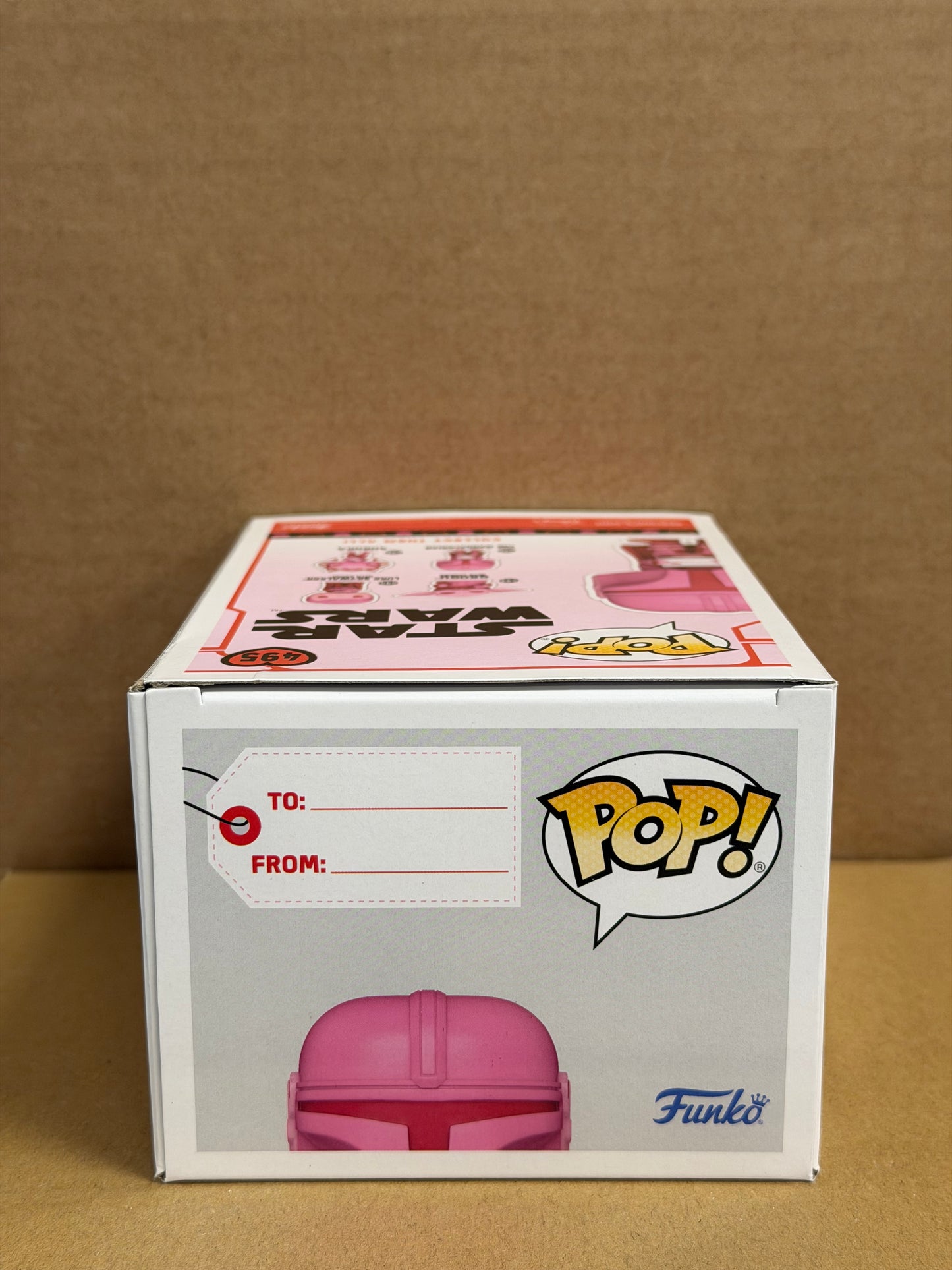 Funko Pop! Star Wars The Mandalorian Signed Aidan Bertola COA #496 DAMAGE