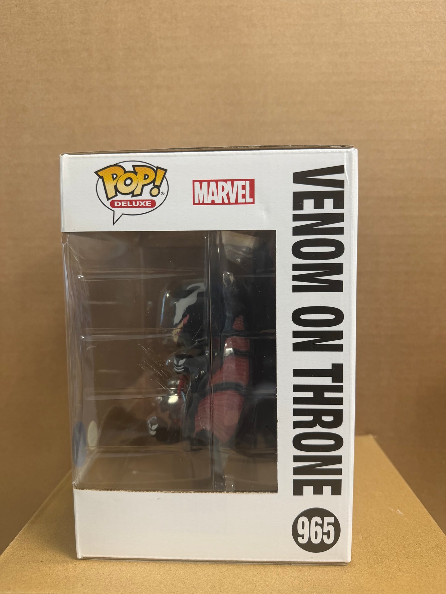 Funko Pop! Marvel Venom On Throne #965 Glow Pop In A Box Exclusive