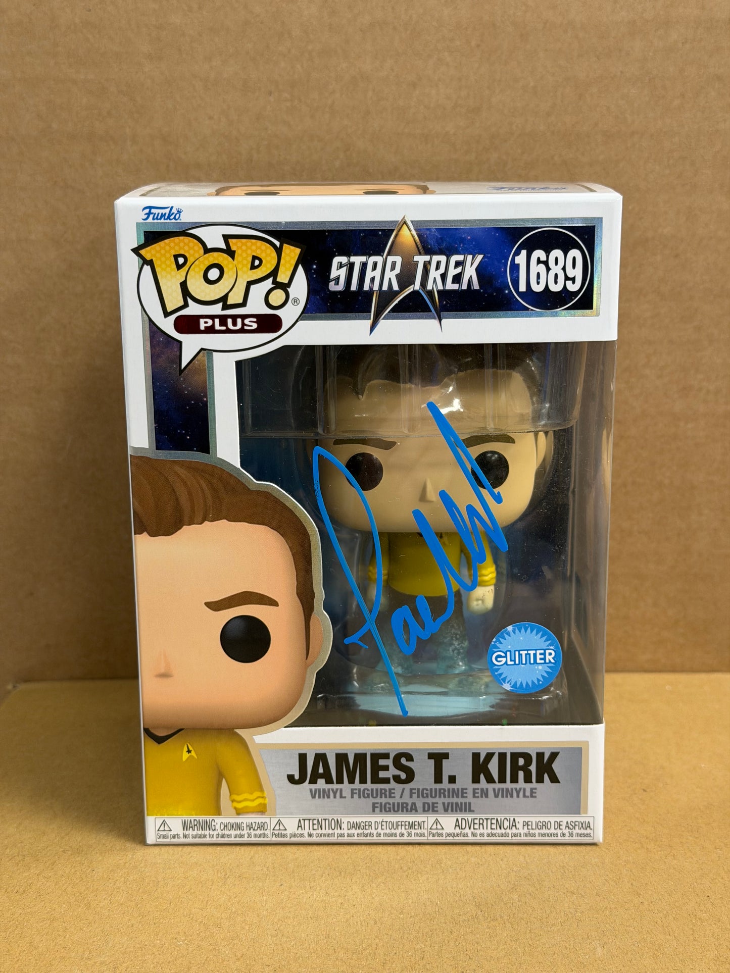 Funko Pop! Television Star Trek James T. Kirk Signed Paul Wesley #1689 COA
