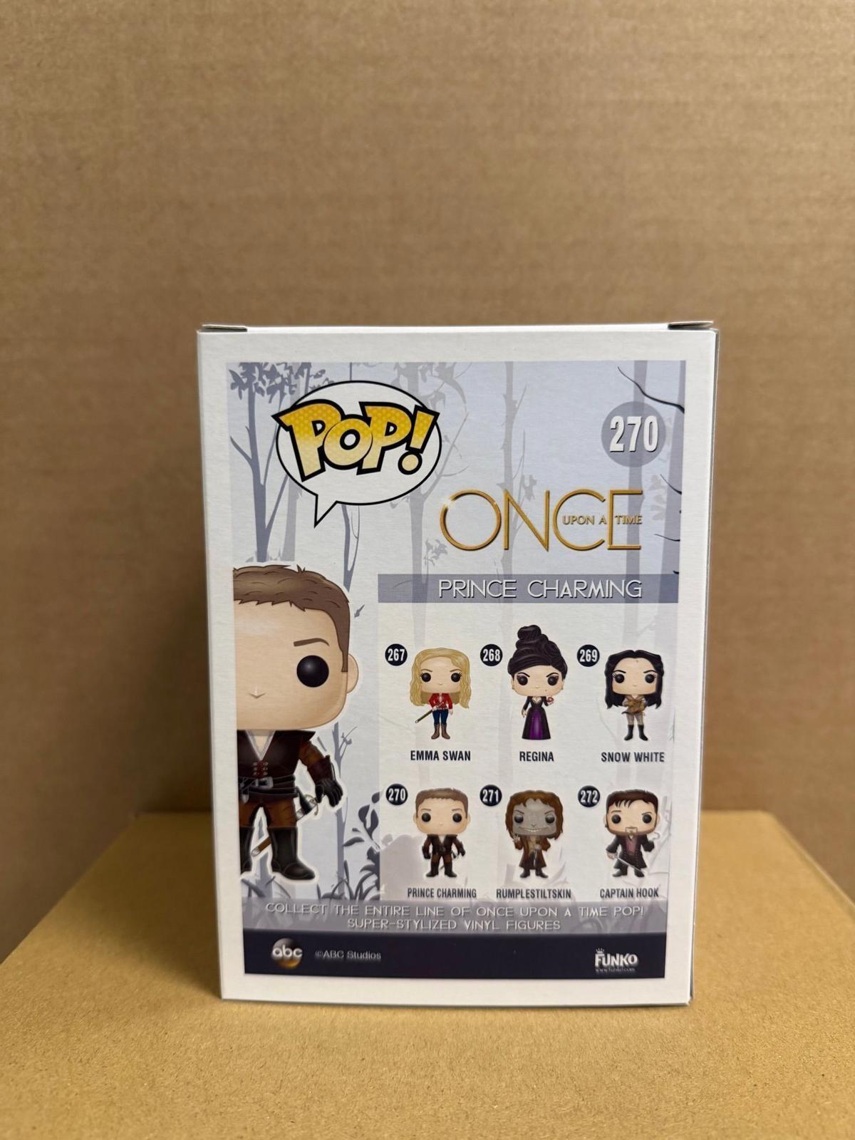 Funko Pop! Television Once Upon A Time Prince Charming Signed Josh Dallas COA #270 WS