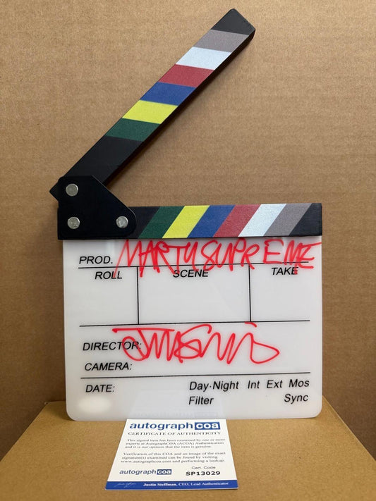 Marty Supreme - Josh Safdie Signed Clapper Board Other