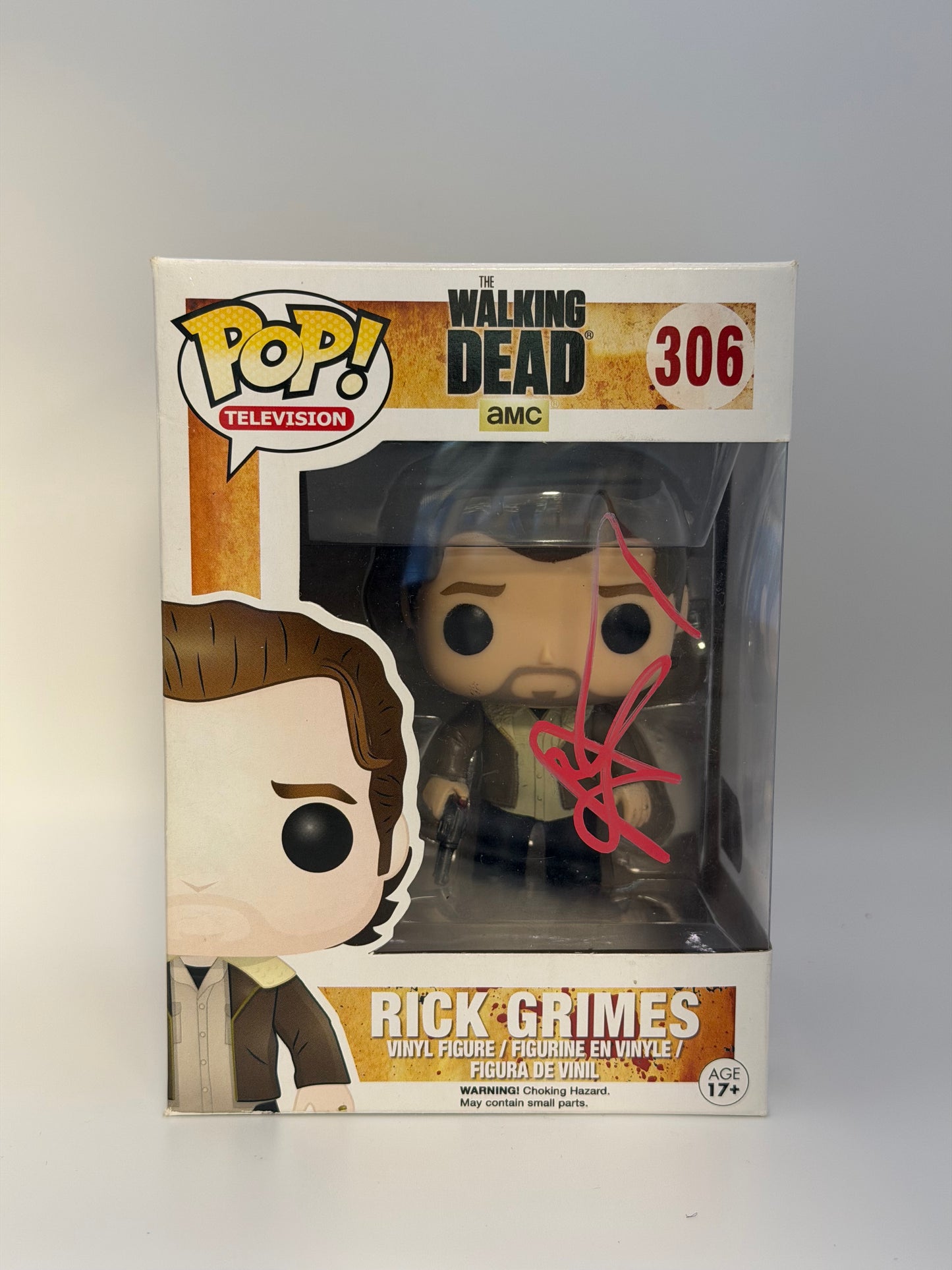 Funko Pop! Television The Walking Dead Rick Grimes Signed Andrew Lincoln COA #306